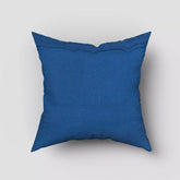 Blue Geometric Hand Block Printed Indigo Cotton Cushion Cover