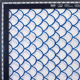 Blue Geometrical Pure Cotton Hand Block Print Fabric