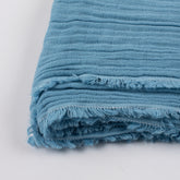 Blue Halloween Cotton Gauze Fabric By The Yard