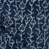 Blue Indigo Cotton Fabric Floral Print