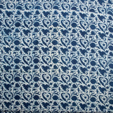 Blue Indigo Hand Block Printed Summer Dress Fabric
