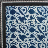 Blue Indigo Hand Block Printed Summer Dress Fabric