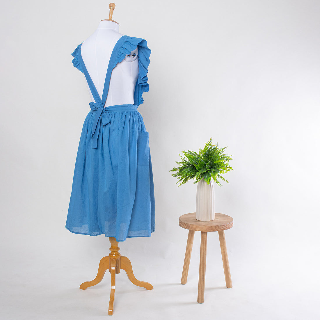 Blue Kitchen &amp; Gardening Organic Cotton Aprons For Womens