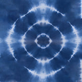 Blue Natural Tie Dye Cotton Shibori Fabric