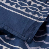 Blue Organic Cotton Printed Dupatta for Daily Used