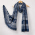 Blue Paisley Hand Block Printed Cotton Ladies Dupatta
