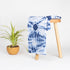 Blue Polkas Dots Tie Dye Shibori Fabric