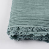 Blue Pure Cotton 4 Layered Gauze Fabric