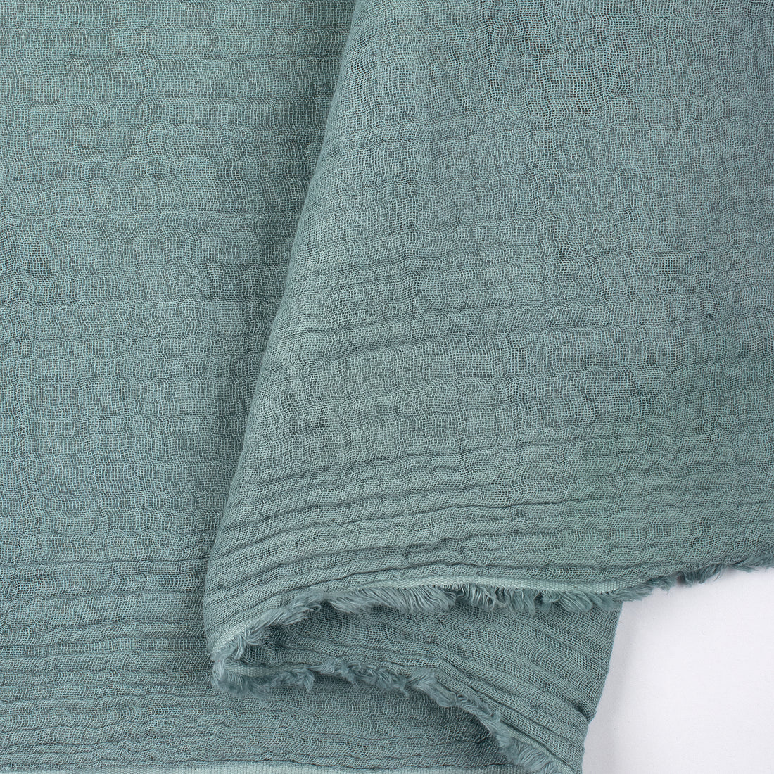 Blue Pure Cotton 4 Layered Gauze Fabric
