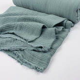 Blue Pure Cotton 4 Layered Gauze Fabric