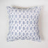 Blue Pure Cotton Kantha Quilted Cushion Cover
