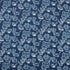 Blue Safari Animal Cotton Indigo Fabric