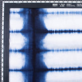 Blue Stirped Organic Cotton Tie Dye Shibori Fabric