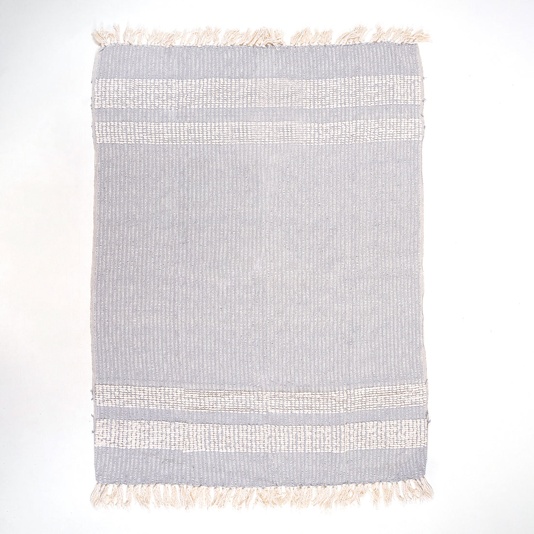 Blue Stripe Woven Cotton Bedroom Blankets