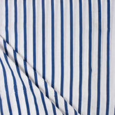 Blue Striped Pure Cotton Indian Fabric