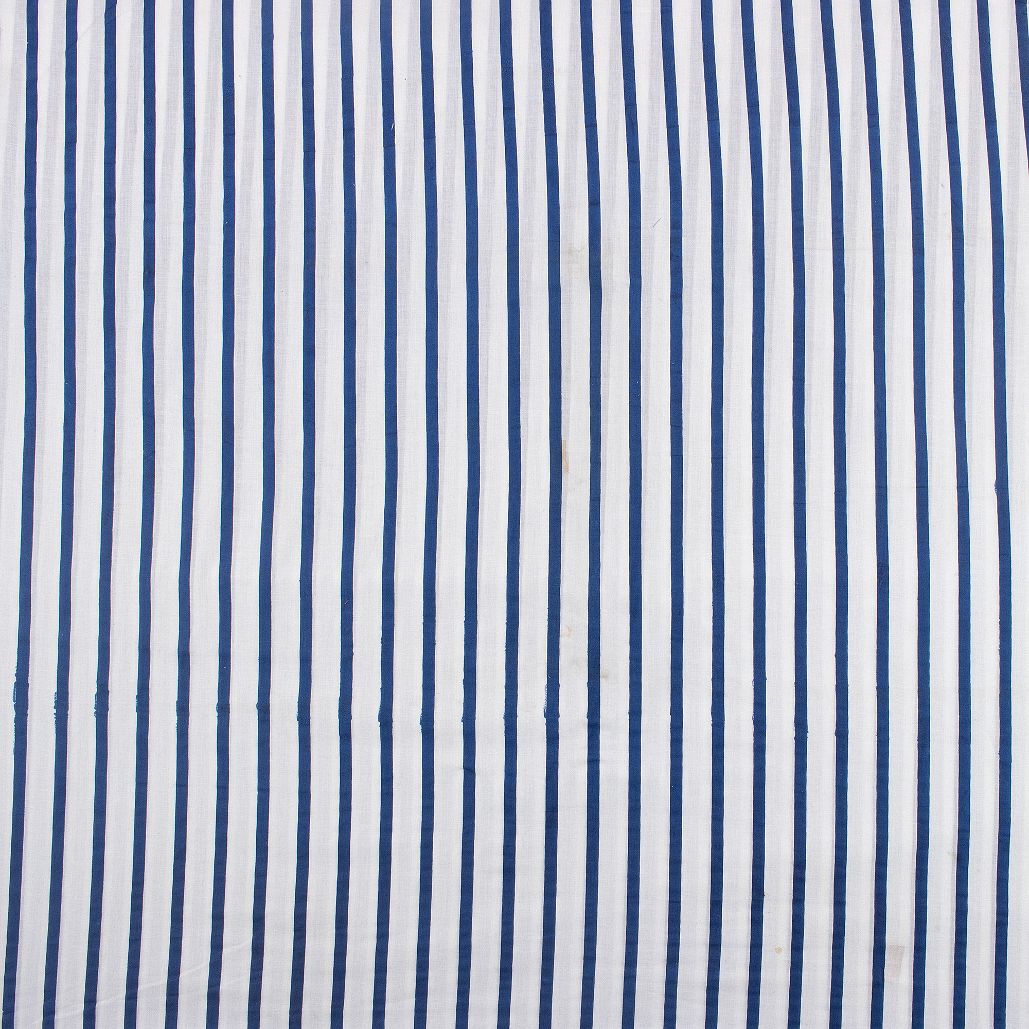 Blue Striped Pure Cotton Indian Fabric