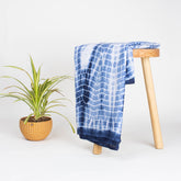 Blue Tie And Dye Sibori Summer Fabric