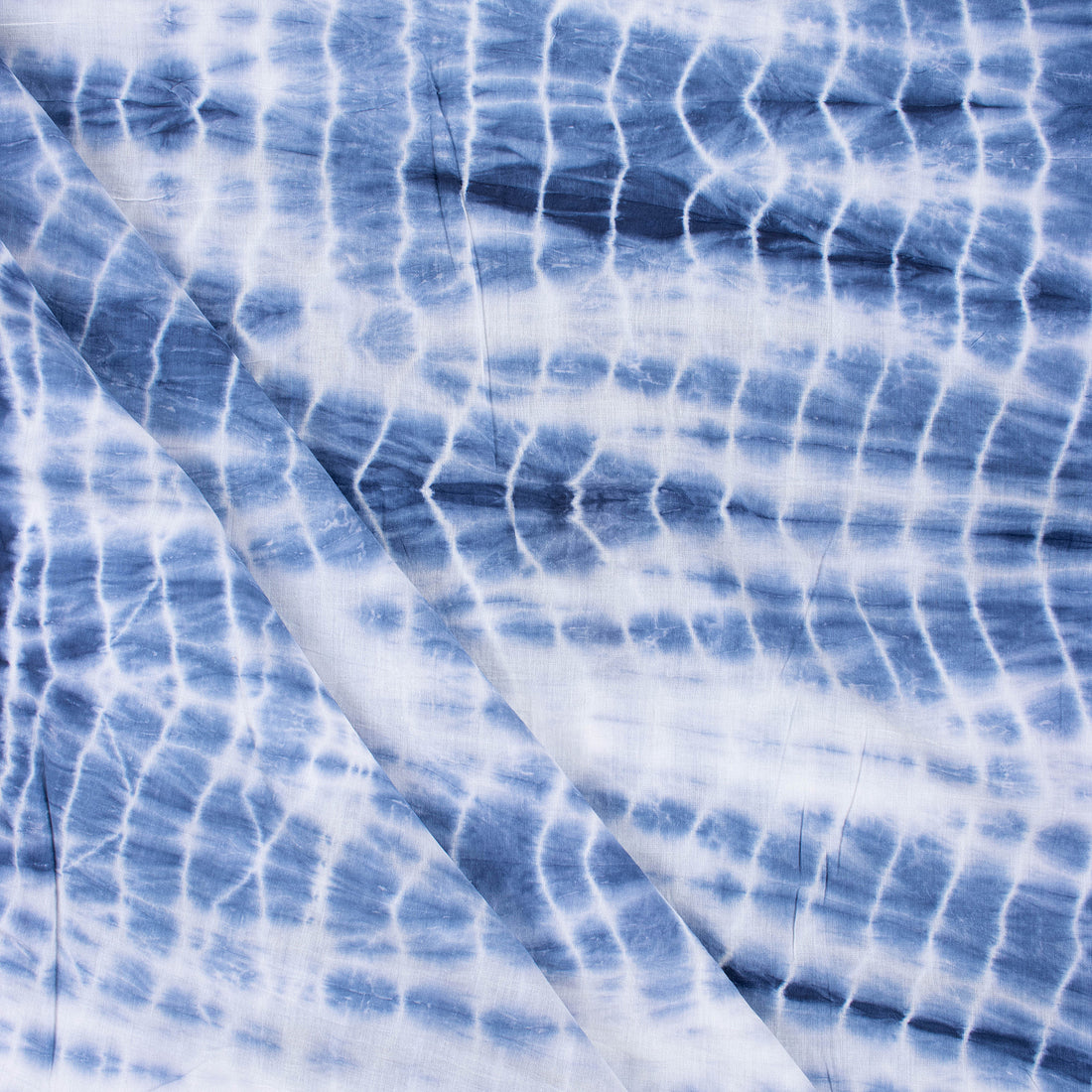 Blue Tie And Dye Sibori Summer Fabric