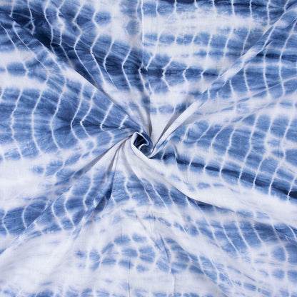 Blue Tie And Dye Sibori Summer Fabric