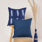 Blue Tie Dye Indian Cotton Vintage Kantha Cushion Cover