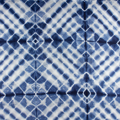 Blue Tie and Dye Fabric By Yard