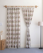 Boota Block Printed Cotton Curtains