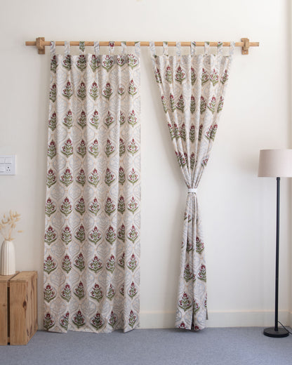 Boota Block Printed Cotton Curtains