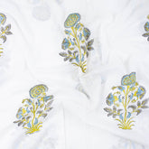 Boota Indian Block Printed Pure Cotton Floral Fabric