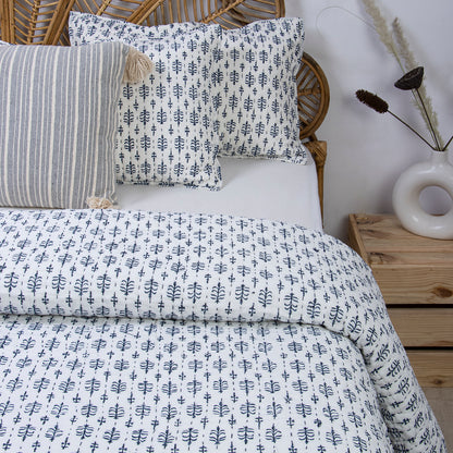 Booti Hand Block Print Kantha Quilt Blanket