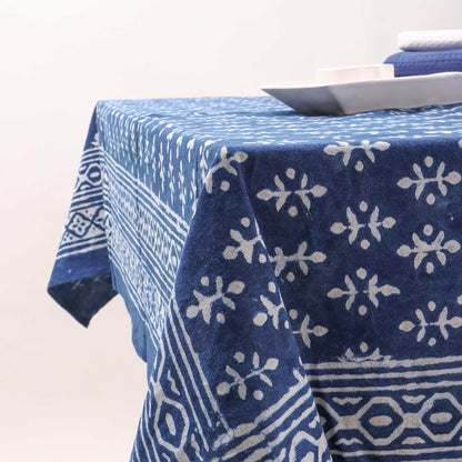 Booti Hand Block Printed Pure Cotton Dining Table Cloth