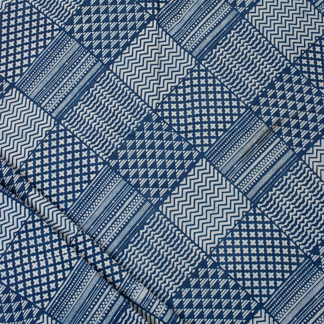 Breathable Indigo Printed Cotton Fabric