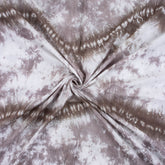 Brown Handmade Shibori Tie Dye Cotton Dress Fabric