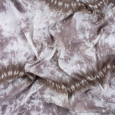 Brown Handmade Shibori Tie Dye Cotton Dress Fabric
