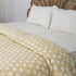 Brown Sea Celll Hand Block Print Kantha Quilt Blanket