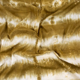 Brown Stirped Cotton Tie Dye Shibori Fabric