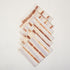 Brown Striped Hand Block Printed Cotton Napkins Cloth