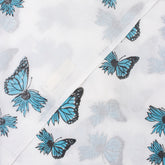 Butterfly Hand Block Cotton Cloth Material Fabric