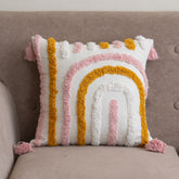 Curve Pattern Tufted Cushion Pillows Cover