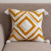 Hand Tufted Cushion Cover Boho Style 