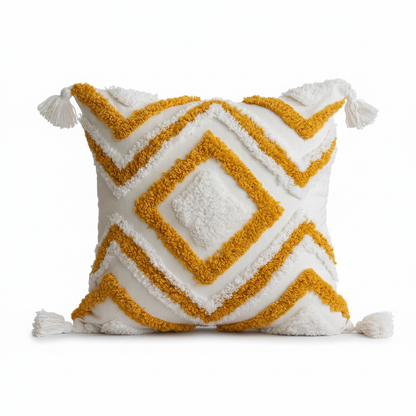 Curve Pattern Tufted Cushion Pillows Cover