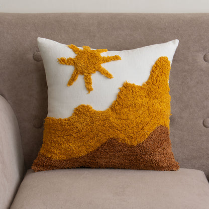 Sun &amp; Mountain Design Tufted Cushion Cover
