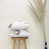 Palm Hand Block Printed Cotton Cushion Cover