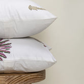 Palm Hand Block Printed Cotton Cushion Cover