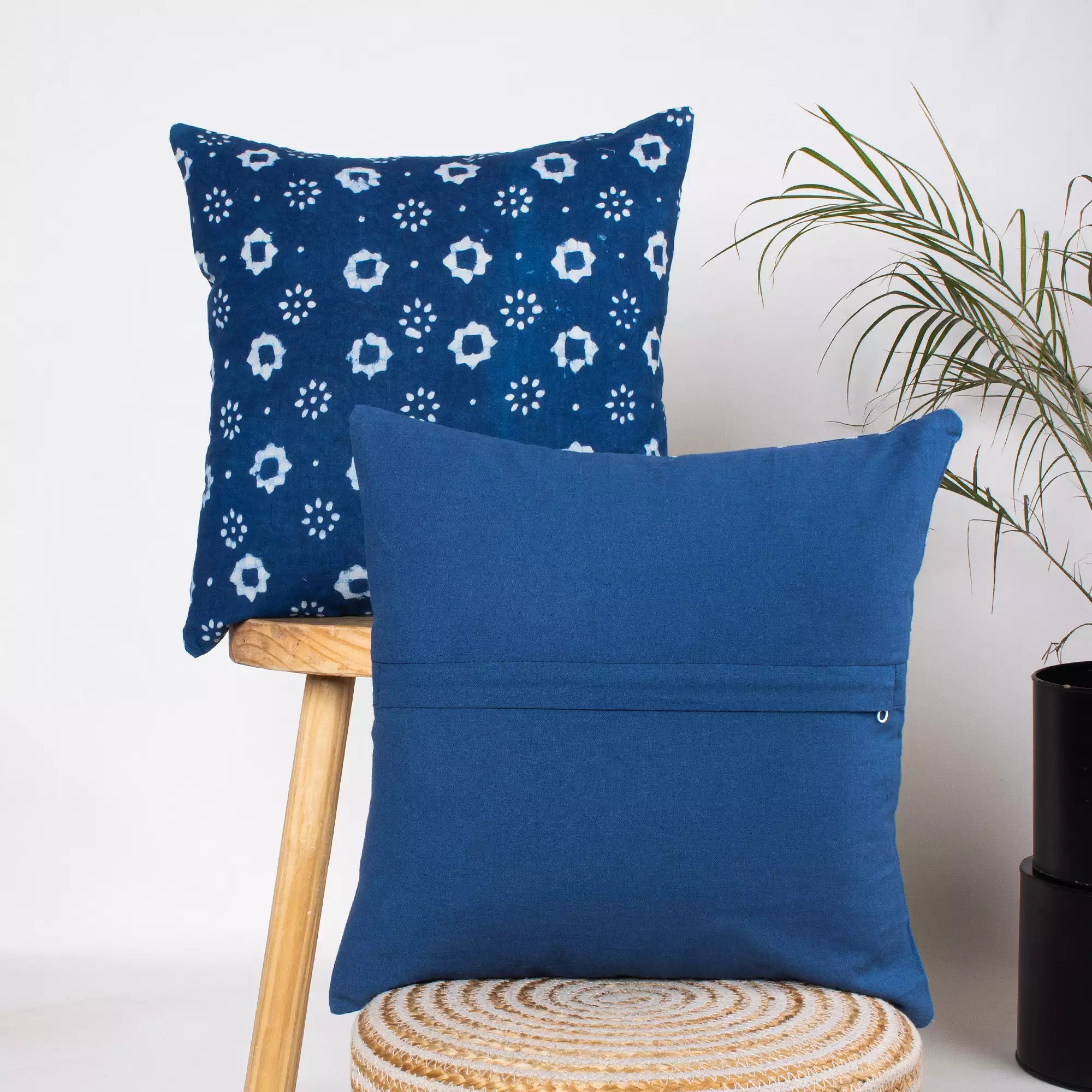 Pure Cotton Hand Block Printed Cushion Cover