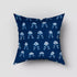 Indigo Hand Block Printed Floral Cushion Cover 