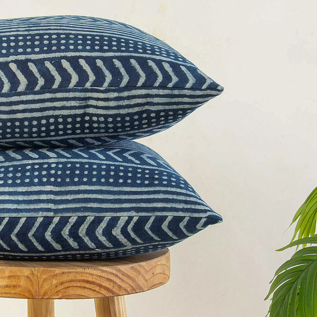 Pure Cotton Hand Block Printed Couch Canvas Cushion Cover