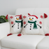 Snowman Christmas Tufted Cushion Cover