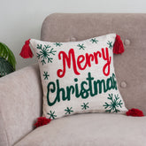 Christmas Tufted Cushion Cover - Holiday Decor Set of 2