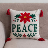Tufted Cushion Cover for Christmas Set of 2
