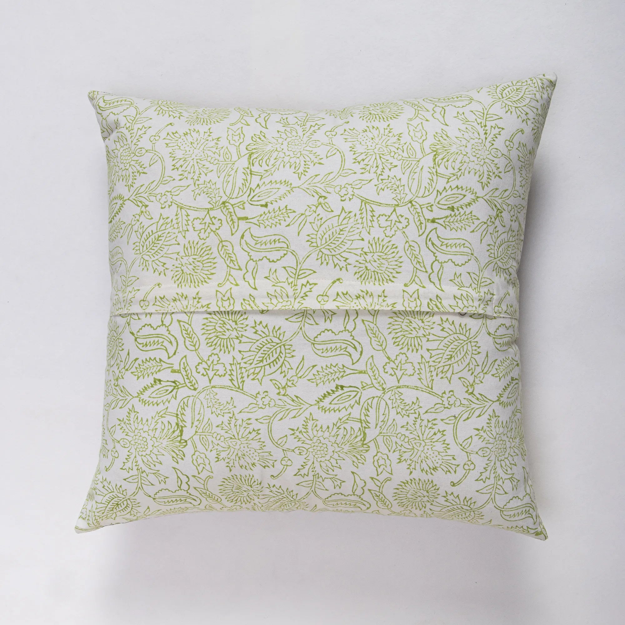 Block Print Cotton Cushion Cover Flower Design